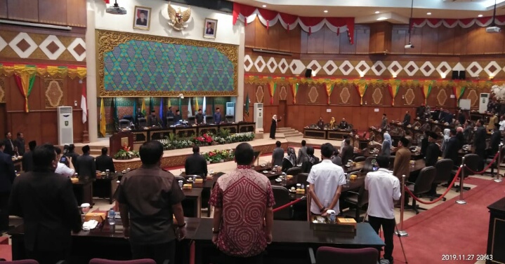 DPRD Riau Sahkan APBD Riau 2020 Sebesar Rp10,216 Triliun
